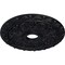 Ekena Millwork Spring Leaf Ceiling Medallion (Canopies up to 5 5/8"), 19 7/8"OD x 3 5/8"ID x 1 1/4"P, Steel Gray CM19SPSGS - alternate 2
